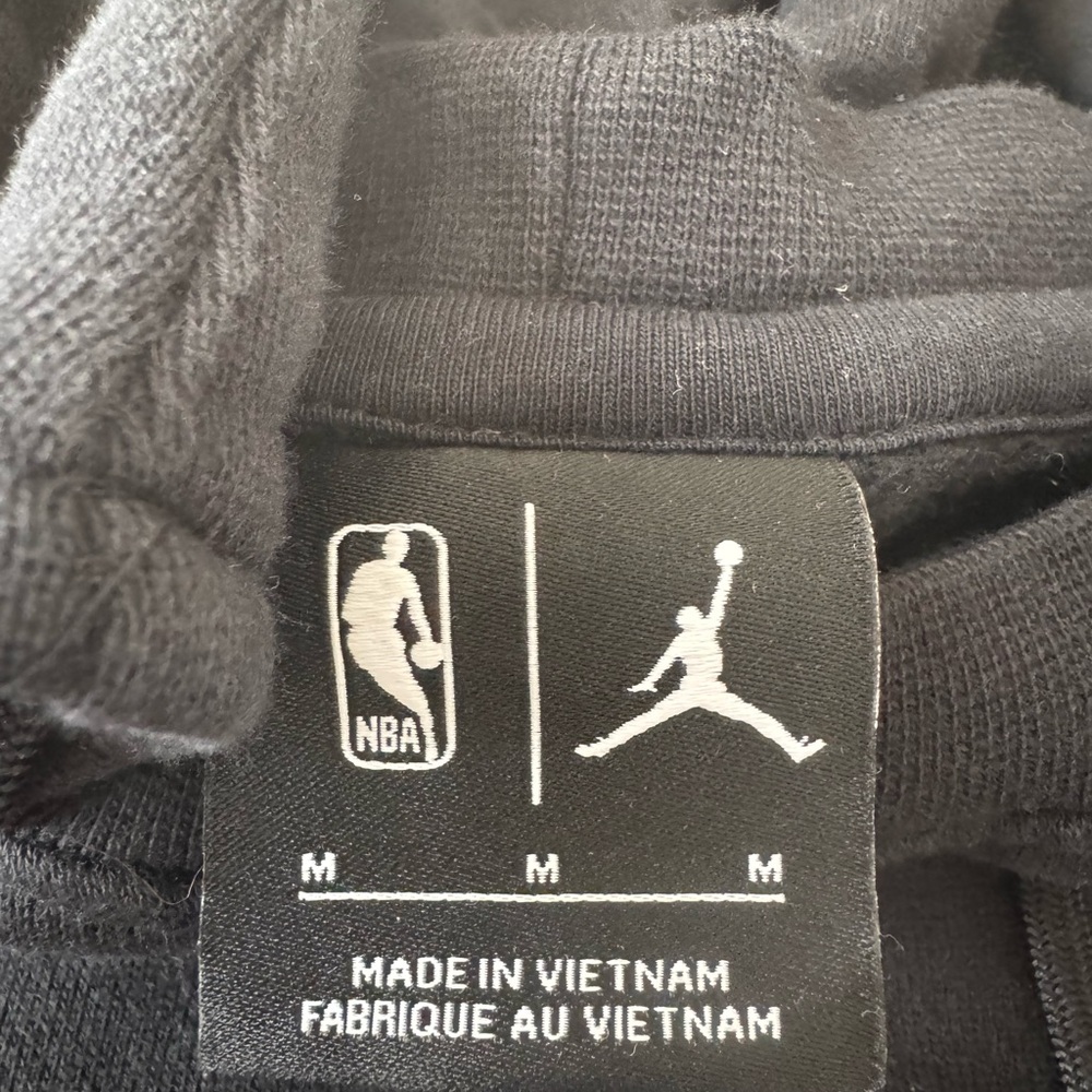 Jordan, Black Brooklyn nets , hoodie men’s medium - Picture 3 of 7